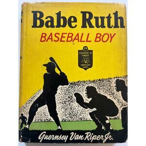 1954 Babe Ruth Baseball Boy Book Guernsey Van Ripper Jr. Bambino Sultan of Swat